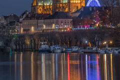 La Cathédrale et le Sentier des Lanternes depuis le Plan d'Eau Tableau sur toile: 60x80 cm  Tarif promo: 49 euros